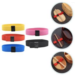 Dinnerware 5 Pcs Lunch Box Strap Outdoor Lunchbox Reusable Straps Nylon Watch Band Travel Bento Fixed Rope Accessories Premium School Book