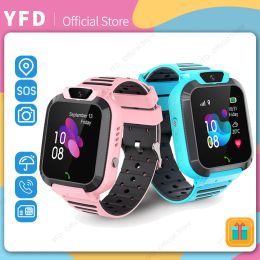 Watches Kids Smart Watch SOS Call Tracker Location Camera Voice Chat Smartwatch For Children Sim Card Waterproof Gift For Boys and Girls