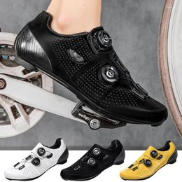 Cycling Shoes Men's Pro Sneakers Road Mtb Cleat Slip Resistant Self Locking