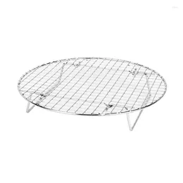 Tools Foldable Round Grilling Rack Versatile BBQ Net Mesh Durable