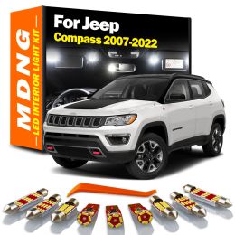 MDNG Canbus Car LED Interior Map Dome Trunk Light Kit For Jeep Compass 2007-2017 2018 2019 2020 2021 2022 Led Bulbs No Error