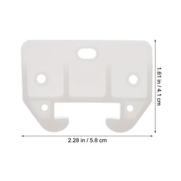 White Track Guides Slides Drawer Rail Parts Plastic Drawers Latches for Cabinets