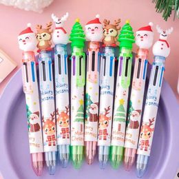 Colour Santa Claus Kids Gift 0.5mm Christmas Decor Tree Reindeer Cute Neutral Pens Stationery Gel Pen Ballpoint