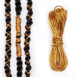 5 Pcs Dreadlock Beads Braids Hair Accessories Braiding Hair Styling Shimmer Stretchable Braiding Hair Strings Long 1 Mpc6089110