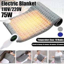 Carpets 75W Electric Blanket 2024 Winter Warming 10-speed Heating Physiotherapy Shawl Cover Leg