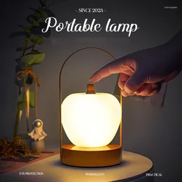 Table Lamps Rechargeable LED Design Restaurant Lamp Dimmable Bedside Battery Home Cordless For Housing