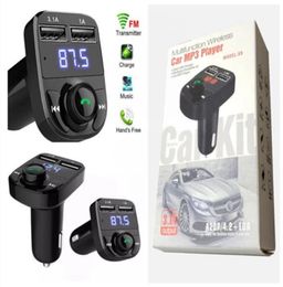 FM x8 Transmitter Aux Modulator Bluetooth Handsfree Car Kit Car o MP3 Player with 3.1A Quick Charge Dual USB Car Charger4212335