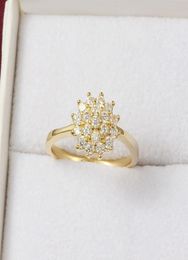 14K Yellow Gold 15 Carats Diamond Ring for Women Luxury Engagement Bizuteria Anillos Gemstone Wedding Jewellery Gift1750294