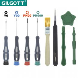 GILGOTT 9PCS in 1 Magnetic Screwdriver Repair Tools Set for Nintendo Switch NS Lite GBM GBA SP DS DSL DSi new 2DS 3DS XL LL WII