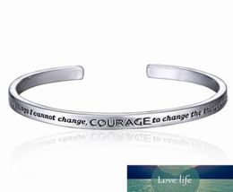 Serenity Prayer Cuff Bangle Silver Plated Bracelet In A Gift Box Love For Women Factory expert design Quality Latest Style O3473893947960