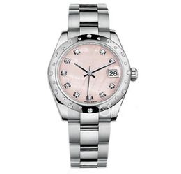 High Quality Asian Watch 2813 Sport Automatic Ladies Datejust 31mm Pink Motherofpearl Dial m1783440018 wrist Watch Diamond Beze6902937