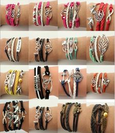Multilayer Wrap Bracelet charm Inspired Tree of life Love Heart Believe Infinity Bracelets for Women Kids Fashion jewelry5612328