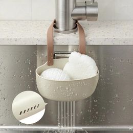 Kitchen Storage Drain Rack Hanging Basket Sink Supplies For Bathroom Soap Dish Water