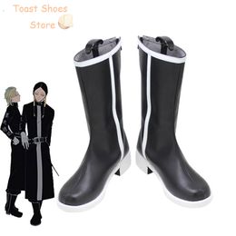 Anime Tokyo Revengers Cosplay Shoes Halloween Carnival Boots PU Shoes Cosplay Props Costume Prop