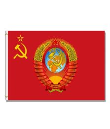Soviet Union CCCP USSR Russia Flag 3x5 Custom 3X5 Printed High Quality Hanging All Country 150x90cm Advertising 1362633
