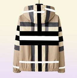 Men039s jacket brands plaid pattern fashion casual hoodie jacket windbreaker styles are diverse3XL 2XL2300342