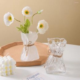 Vases Irregular Vase Glass Small Flower Centrepieces Hydroponic Clear Desk Purse Flowers Simple Balloon Planter