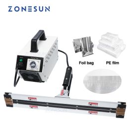 Machine ZONESUN Instant Hot Plier Portable Impulse Sealer Sealing Machine for Aluminium Vacuum Composite Film Mask Packaging Machine