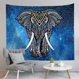 Tapestries Bohemian Mandala Elephant Tapestry Wall Hanging Sandy Beach Picnic Home Decoration Blanket Bedroom