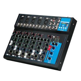 Mixer Professional F4/f7 Channel Mixer Bluetooth Usb Reverb Home Ktv Stage Performance Live Network K Song Audio Mixing Amplifier
