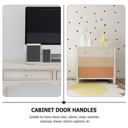 12 Pcs Black Door Knobs Brass Drawer Handles Round Home Small Pull Wardrobe Cabinet