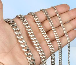 Stainless Steel Gold Bracelet Mens Cuban Link Chain on Hand Steel Chains Bracelets Charm Whole Gifts for Male Accessories Q06052738075143