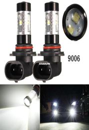 2Pcs 60W 9005 HB3 9006 HB4 5202 H4 H7 H10 H11 White LED Daytime Headlight Fog Light Bulb 6000K247h7451758