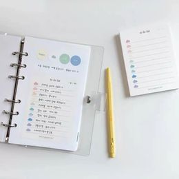 50 Sheets Colourful Clouds Non-adhesive To-do Note Pads Student Note Pads Colourful Memo Pads for Office, Home, School Gift Idea
