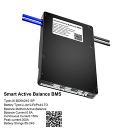 JKBMS JK Smart Active Balance BMS Board 7S-24S 150A 0.6A Balance current with UART/RS485 Bluetooth APP DIY Equalizer Balancer