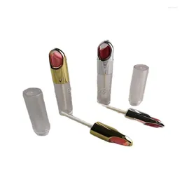 Storage Bottles Lipbalm Shape Lip Glaze Tube 3.8g Froated Lipgloss Transparent Gloss Container Empty Cosmetic 50pcs