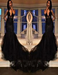 2018 Custom Made Black Girl Prom Dresses Mermaid Illusion Spaghetti Straps Layers Ruffles Long Train Evening Occasion Gowns8408232