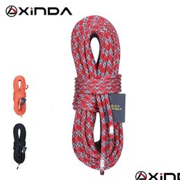 Climbing Ropes Xinda 10Mm 11Mm Diameter Rock Rope Static 5200Lbs High Strength Lanyard Safety Climb Cam Equipment Survival Drop Delive Ot0Xa