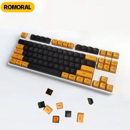 Accessories PBT Keycaps 149 Keys CSA Profile DYESUB English Style Personalized Black Yellow Mechanical Keyboard Keycaps Diy Kit