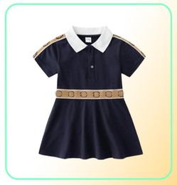 Baby Girls Autumn Dresses Designers 2023 Summer Kids Girl Dress Linen Cotton Clothes Princess Toddler Baby Girl Clothing7412475