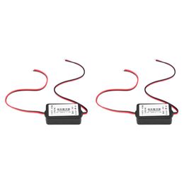 2X 12V Car Rear View Camera Rectifier Relay Capacitor Filter Connector For Rear View Lens Anti-Interference Ballast