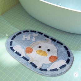 Cartoon Floor Mat Bathroom Door Water Absorbing Pad Household Anti Slip and Dirt Resistant Toilet Bedroom Carpet