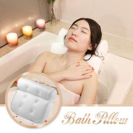 3D Spa Back Support for Home Neck Bathroom Supply Bath Pillow Tub Accersories Head Rest Non-Slip Cushion