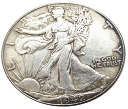US 1942PSD Walking Liberty Half Dollar Craft Silver Plated Copy Coin Brass Ornaments home decoration accessories4747017