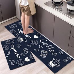 Carpets Waterproof Oil-proof Kitchen Mat Printed Anti-slip Safety Bath Soft Bedroom Floor Living Room Carpet Doormat Rug