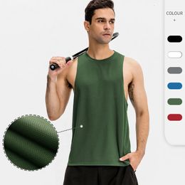 S-2XL Mens Quick dry Sport Vest Running Workout Fitness Basketball Training Jogging Tank Tops Sleeveless Teenager Singlet 240329