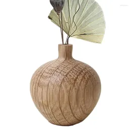 Vases Wooden Vase Decor Natural Home Ornament Stand White Oak For Dinner Parties Holidays And Wedding Planning