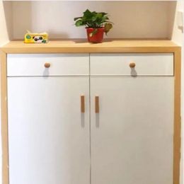 1pc Natural Wood Furniture Handle Kitchen Cabinet Door Handles Drawer Pulls Beech Wooden Handles for Furniture Hardware