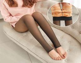 Leggings Women Thick Legins Through The Meat Warm Pants Women039s Leggings Warm Mesh Leggins For Womens Winter Clothes 2109015064324