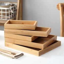 Tea Trays El Restaurant Bamboo Serving Tray For Kungfu Home Fruit Snack Cup