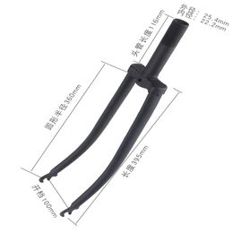 Front Toothed Bike Front Fork, 650, 700C, Chrome-Molybdenum Steel, 25.4 Head Tube with Teeth