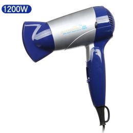 Dryers 1200W Mini Size Foldable Hair Blower EU Plug Travel Household Electric Hair Dryer With Collecting Nozzle Low Noise Hairdryer