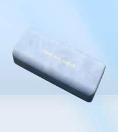 Sunglasses Cases Bags Fashion Simple PU Leather Glasses Metal Square Portable Sunglasses Case Women Men Durable Eyewear Storage Bo4994983