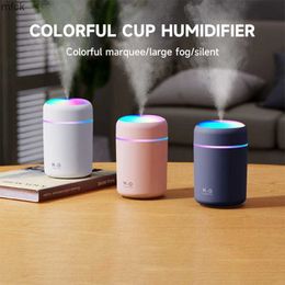 Humidifiers Ultrasonic air humidifier oil diffuser aromatherapy machine car air freshener household colorful LED atomizer