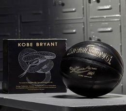 Spalding 24K Black Mamba Merch Basketball Ball Commemorative Edition PU Wear Resistant ne Size 75112560