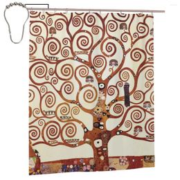 Shower Curtains Tree Of Life By Gustav Klimt Curtain For Bathroon Personalized Bath Set With Iron Hooks Home Decor Gift 60x72in